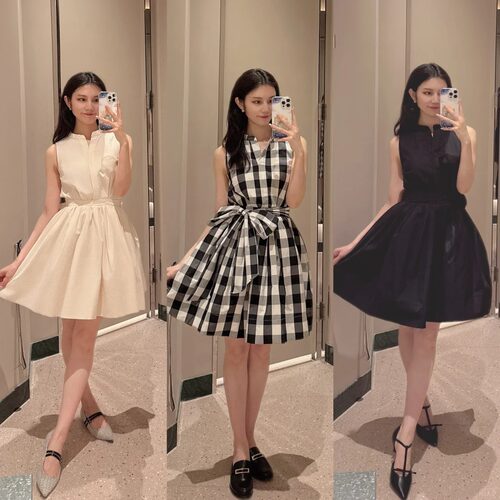 S家20周年日系甜美蝴蝶结连衣裙