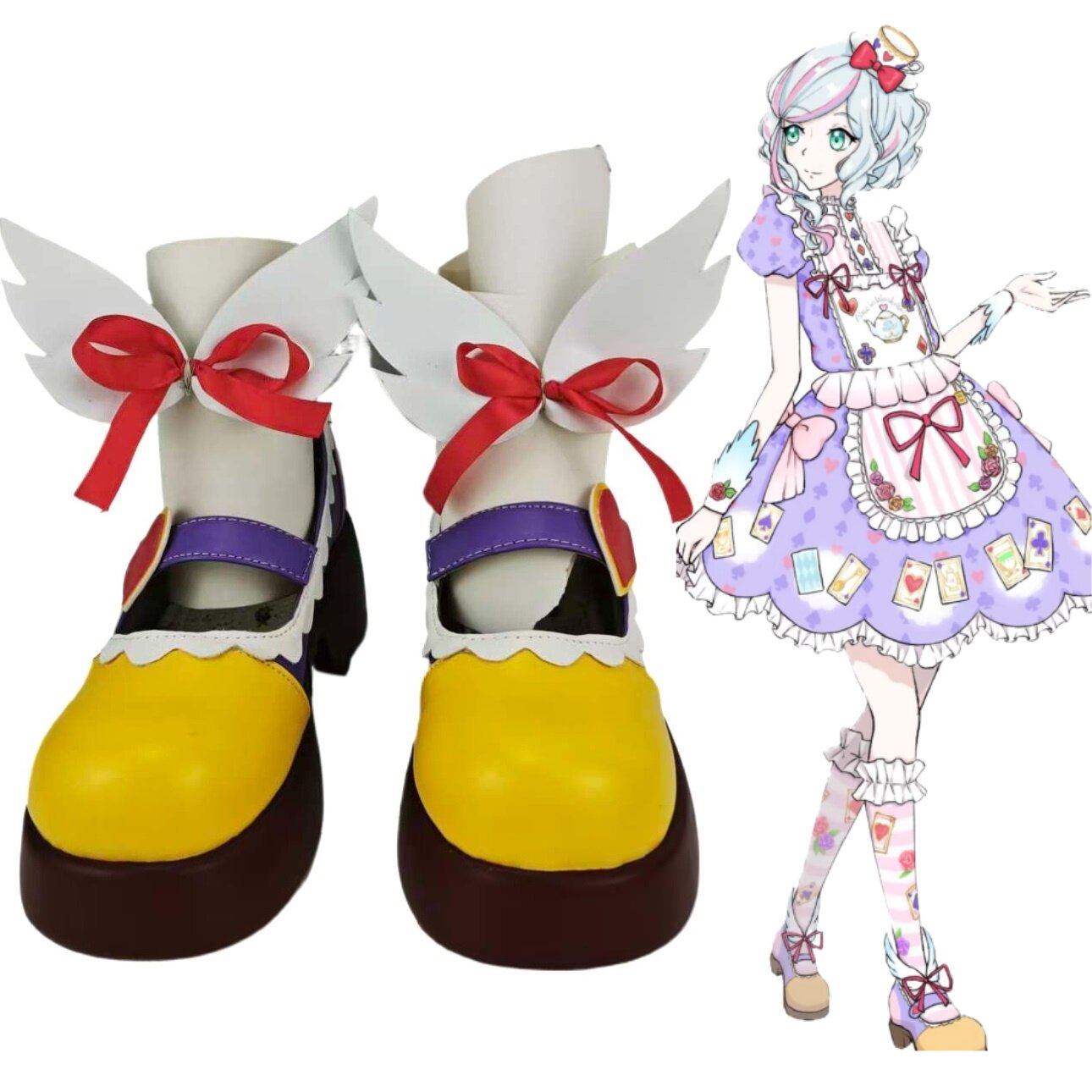 偶像活动天羽圆香cos鞋子定制动漫游戏cosplay靴来图定做招代理