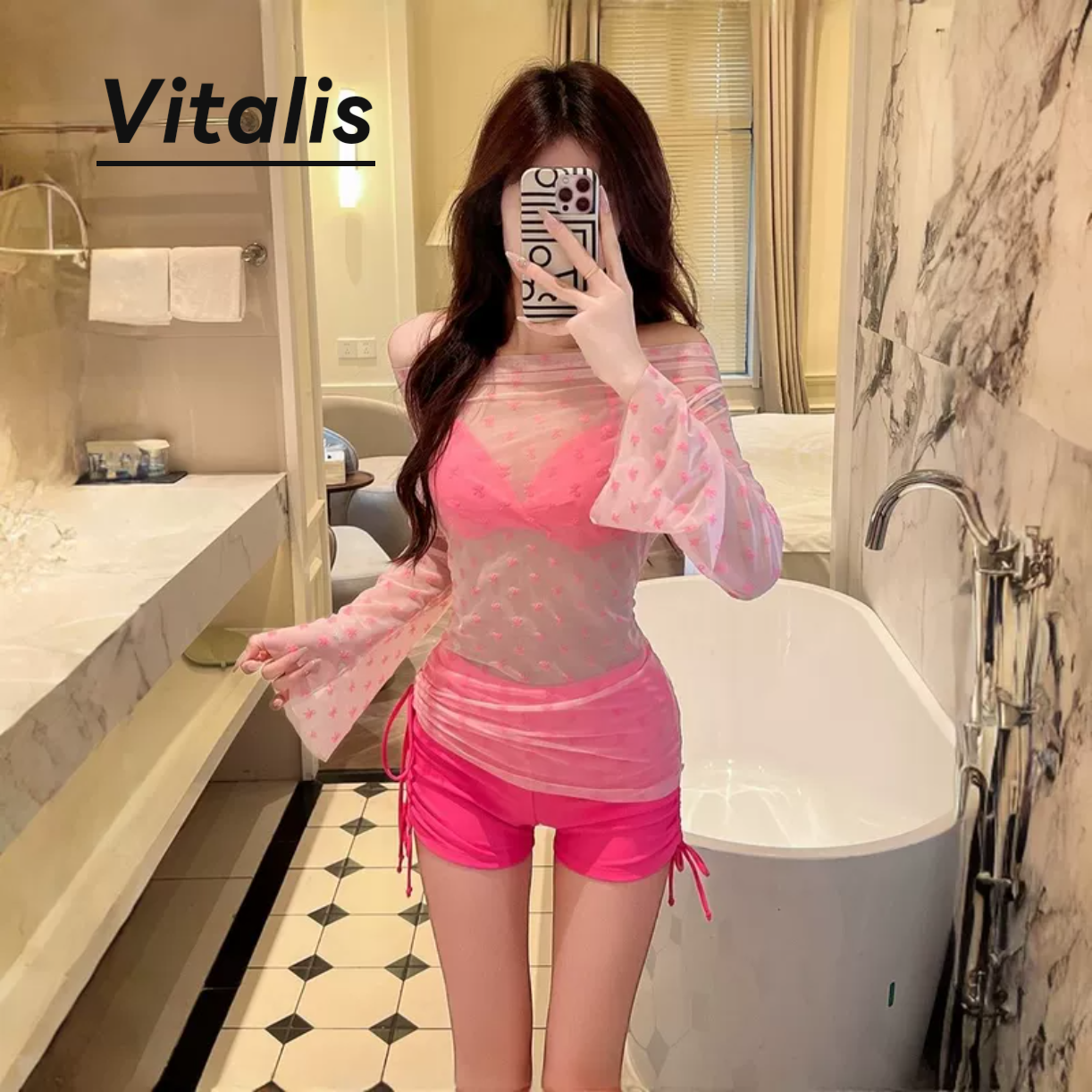Vitalis三件套显瘦比基尼长裙