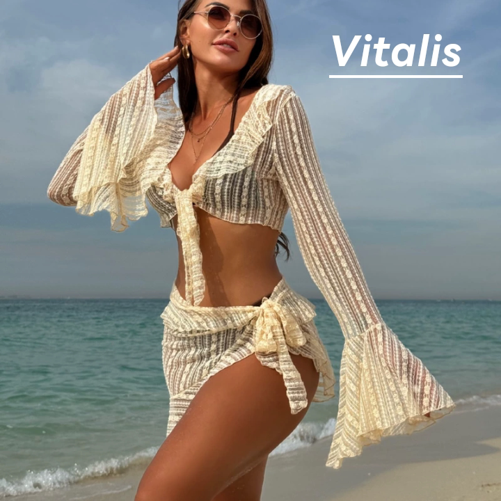 Vitalis性感蕾丝网纱比基尼