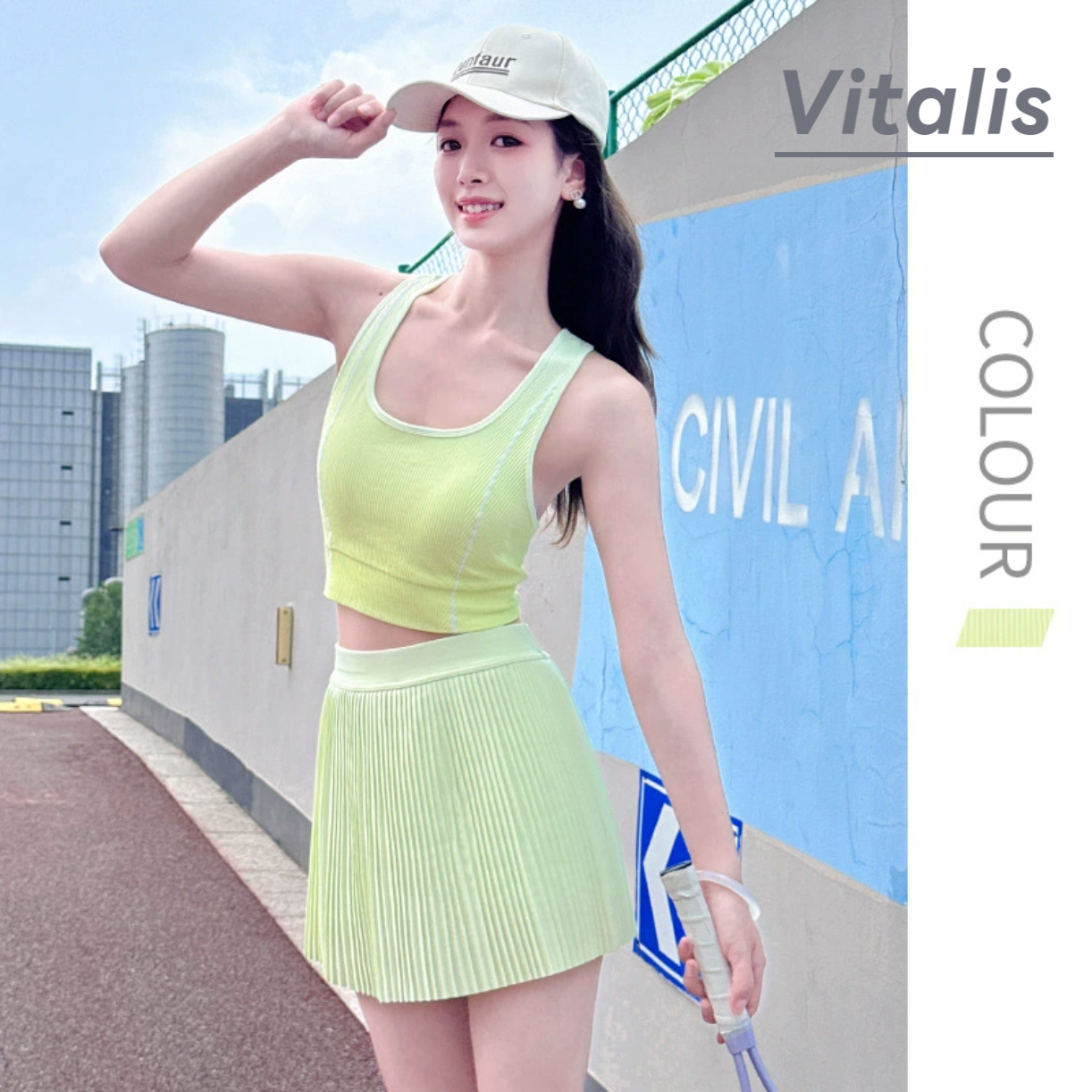 Vitalis瑜伽套装带胸垫美背