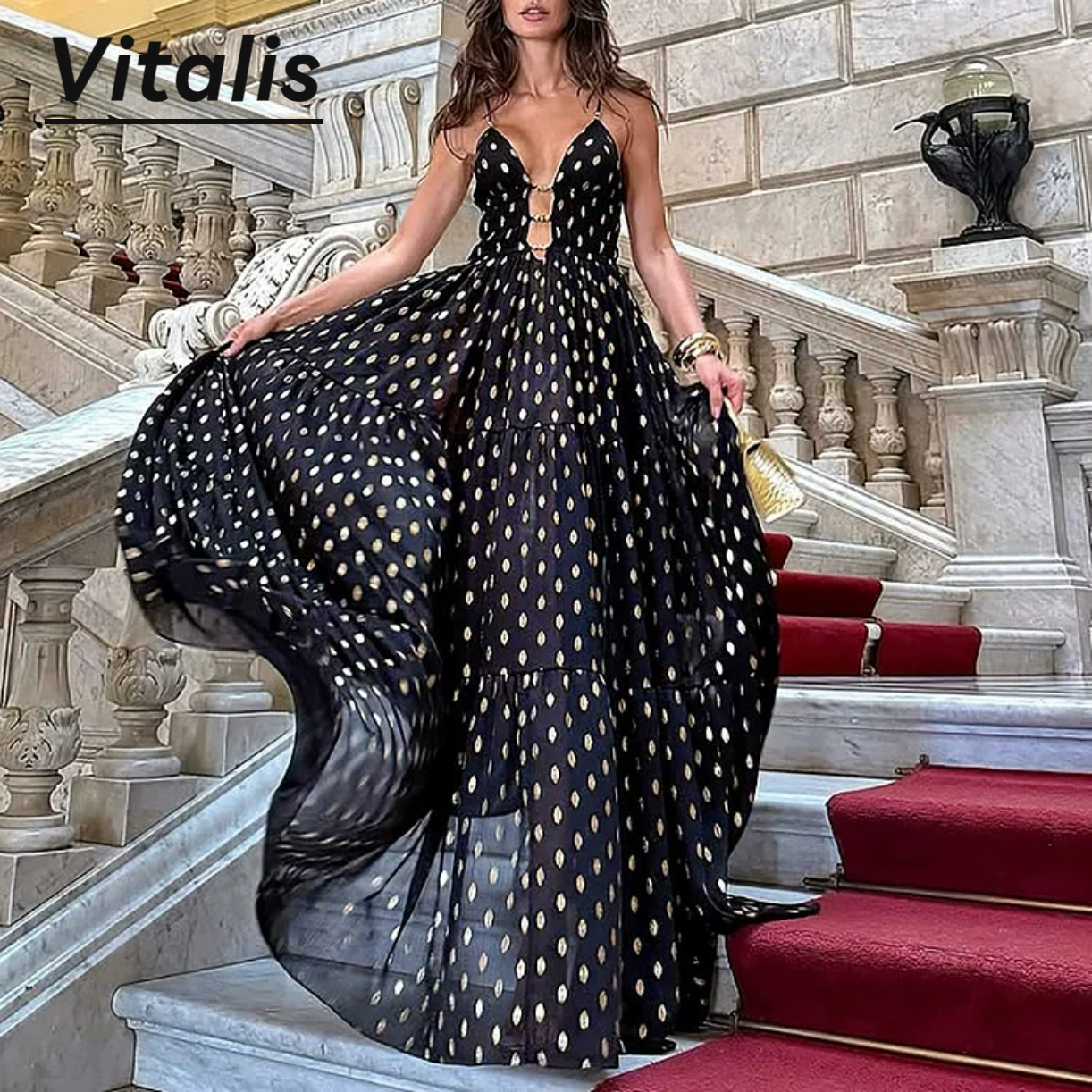 Vitalis2025新款欧美连体泳衣