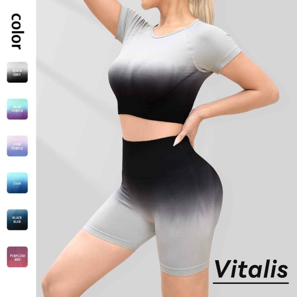 Vitalis女夏速干瑜伽套装