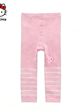 Hello Kitty儿童长裤公主宝宝春秋女童装打底裤袜裤毛线裤子