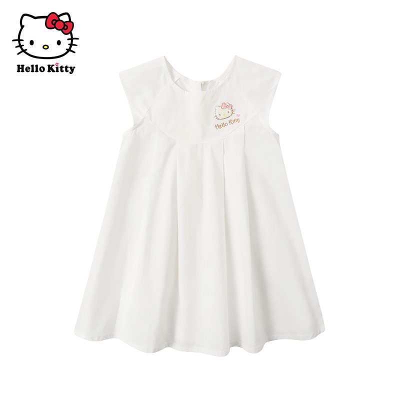 清仓Hello Kitty童装女童纯棉背心裙高腰连衣裙子公主裙洋装图片