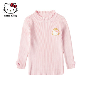 Hello Kitty童装女童套头毛衫春秋保暖针织衫薄款打底毛衣