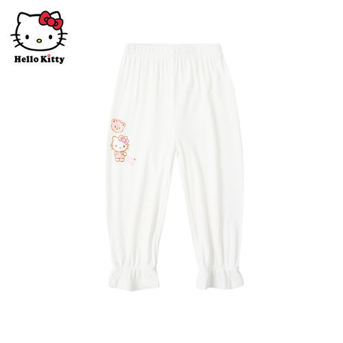 Hello Kitty童装春款女童薄款透气长裤防蚊裤子休闲裤