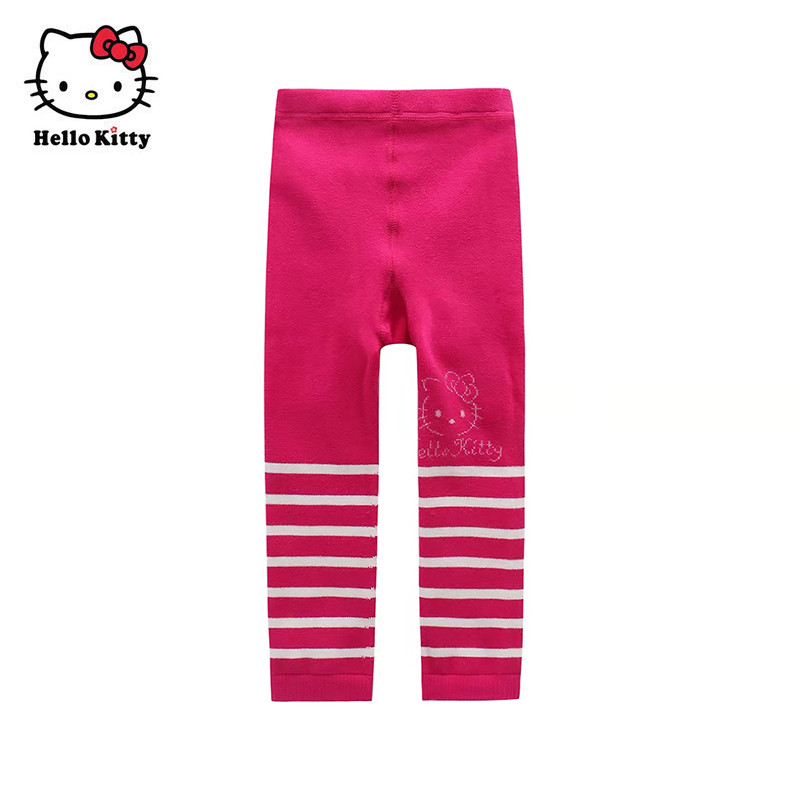 清仓Hello Kitty儿童长裤宝宝春秋女童装打底裤袜裤毛线裤子