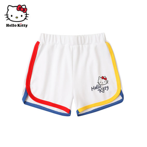 Hello Kitty童装女童夏款休闲裤子纯棉短裤运动裤