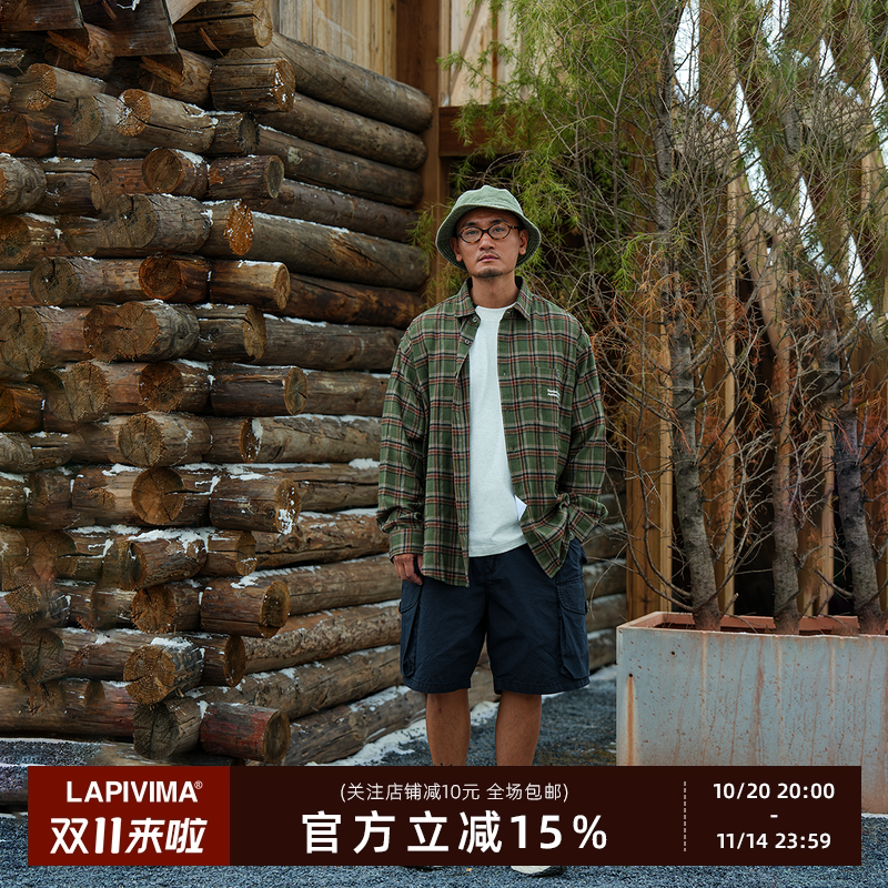 PLAIDPRINTSHIRT格纹印花衬衫