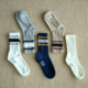 STRIPED RETRO SOCKS LAPIVIMA 条纹复古袜短款 毛巾底透气袜子