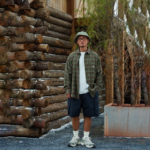 LAPIVIMA OVERSIZED PLAID PRINT SHIRT 格纹印花衬衫长袖休闲