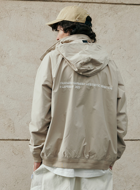 LAPRIMA AESTHETICS JACKET LAP简约美学拉链夹克帽子可收纳外套