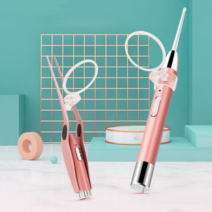 掏耳朵神器宝宝鼻屎夹清洁滴耳液充电发光挖耳勺采耳专业工具镊子