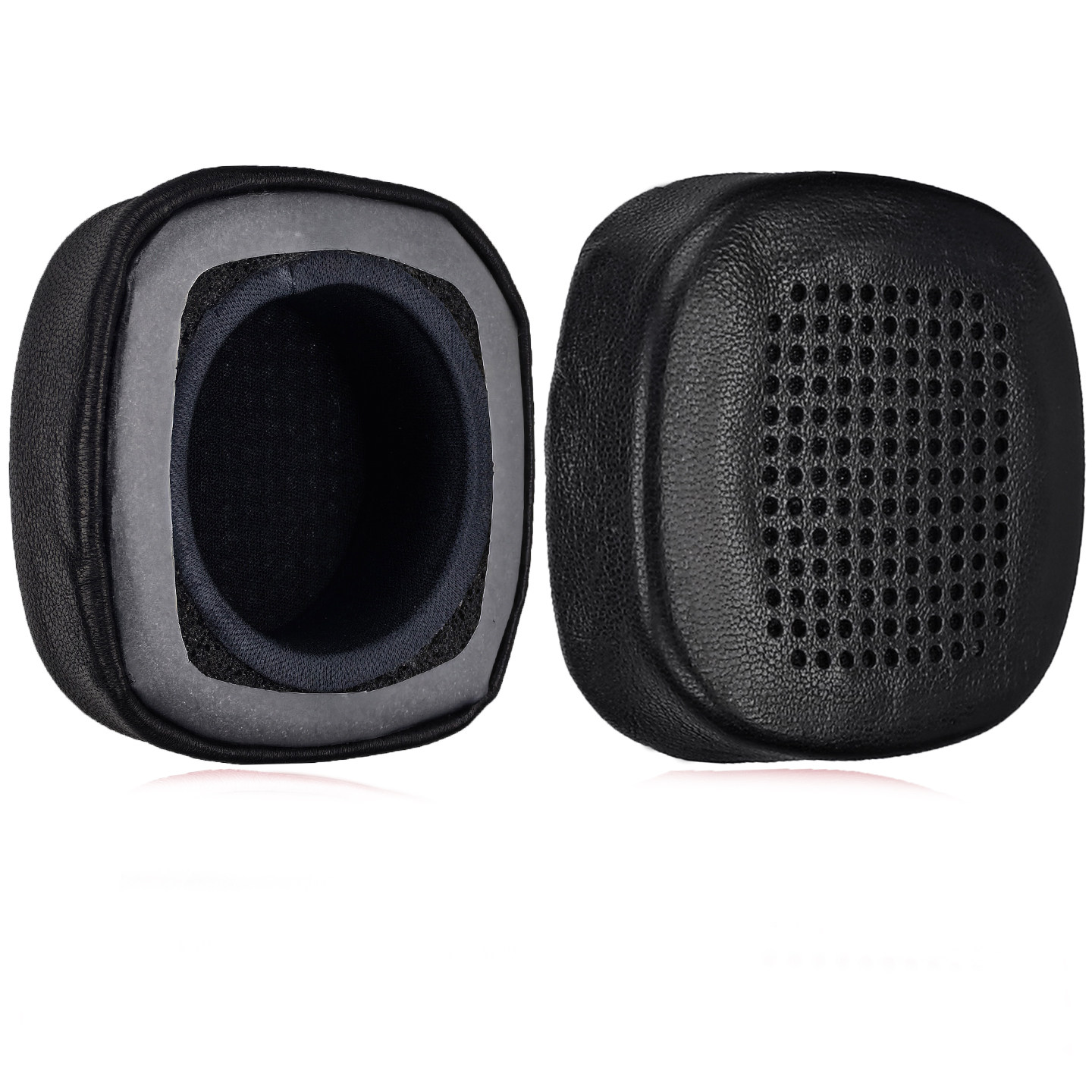 乾音适用IKF复古R2耳机耳垫套罩黑白咖啡灰色蛋白PU皮羊皮慢回弹