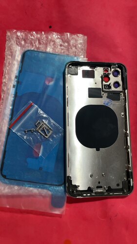 适用11pm中框后盖11pro max原拆翻新中框后盖按键防水胶防尘网磁