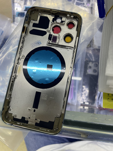 适用13pro/13pro max/13pm原拆翻新中框后盖按键防水胶防尘网磁铁