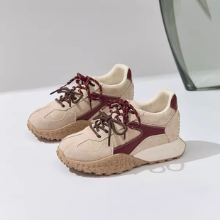 2026新春新款【现货】+7cm范小洛休闲百搭德训鞋增高鞋女鞋