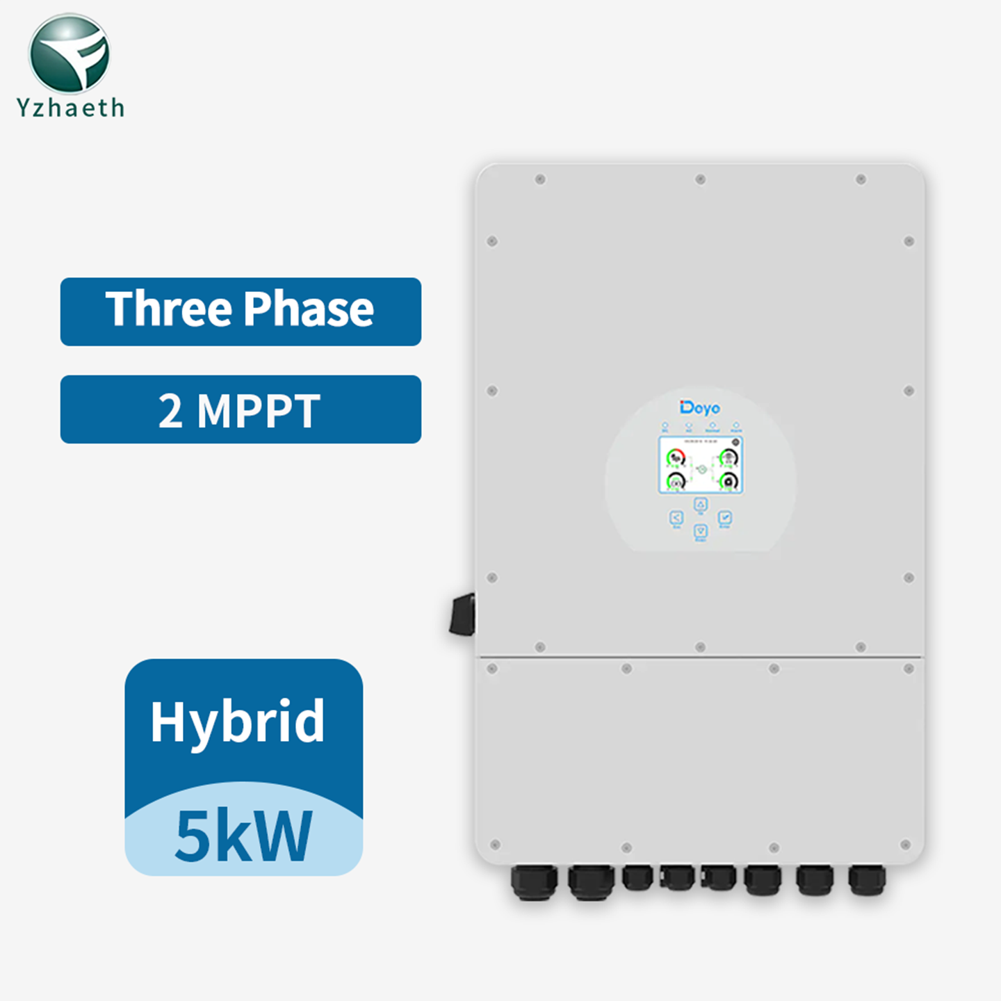 Deye 5kw 三相混合逆变器2路MPPT支持远程监控储能逆变器