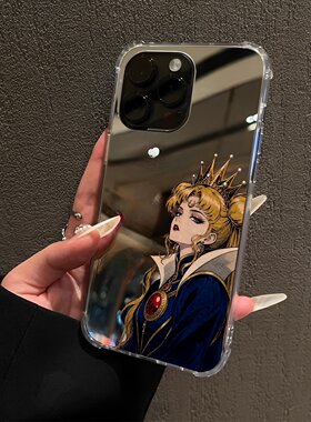 邪恶毒皇后适用iPhone17promax手机壳16女王15Pro苹果14镜面xsmax补妆12pro美少女战士13卡通17潮8plus恶搞xr