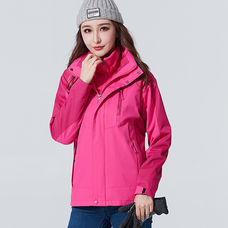 韩国可拆卸登山服秋冬季冲锋衣