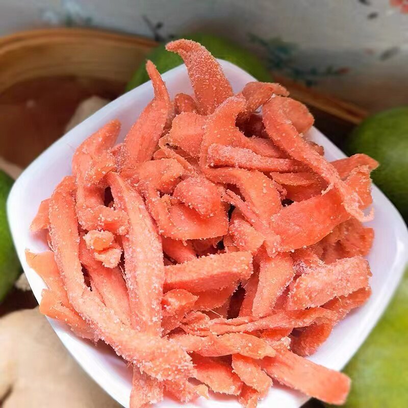 红姜丝即食金梅姜丝干散装姜片休闲零食小吃生姜丝红姜片5斤装
