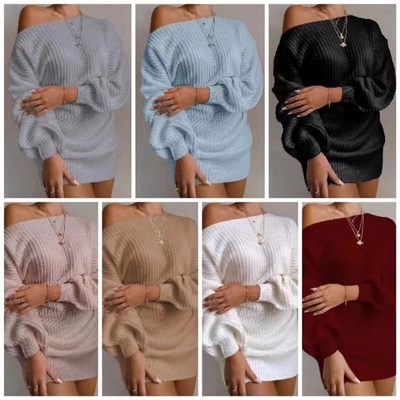 clothes women dress winter knit dresses ladies sweater