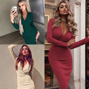 autumn women dinner dresses 2020 elegant slim ladies skirt