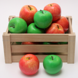 仿真水果假蔬菜食物模型摄影道具摆件厨柜装 饰展示仿真泡沫红苹果