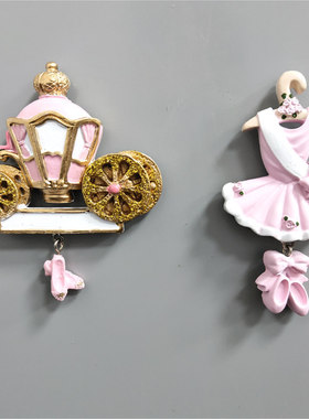 新款卡通可爱芭蕾舞创意立体树脂磁性冰箱贴旅游纪念品厂家