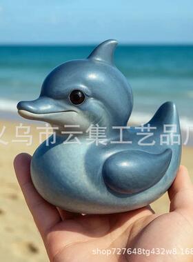 跨境新款Marine life-Duck ornaments动物鸭身元素呆萌树脂摆件