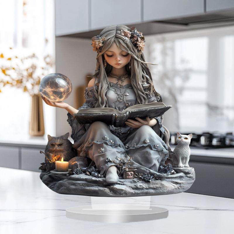 跨境波西米亚风格魔法精灵亚克力雕像家居办公室卧室和咖啡馆装饰