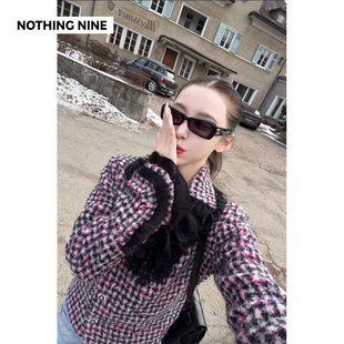 NOTHING NINE 伊里斯粗花呢立领外套