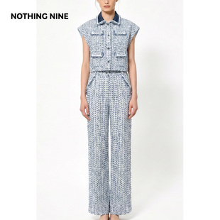 NOTHING NINE 汀棠蓝缕 意大利进口花呢套装上衣/裤子
