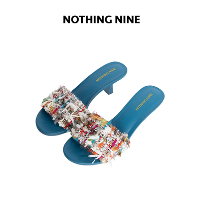NOTHING NINE 霓虹碎金 法国进口scop粗花呢鞋