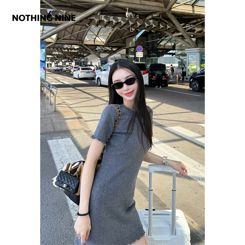 NOTHING NINE 星痕录针织连衣裙