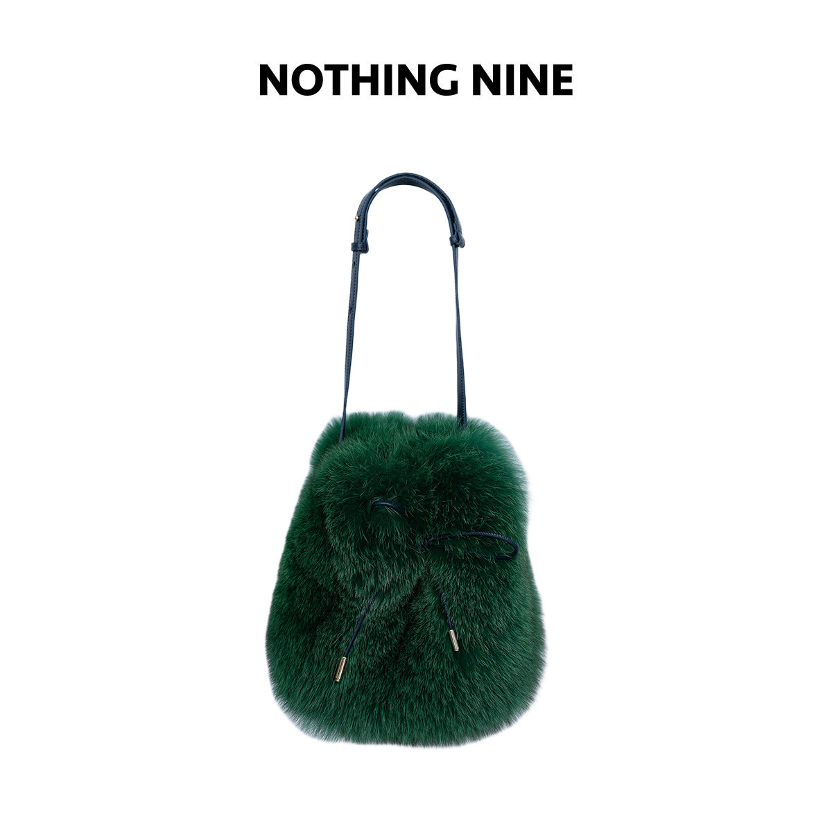NOTHING NINE  冰岛绿光芬兰进口狐狸毛单肩包
