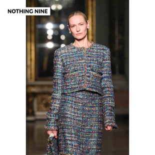 NINE 长裤 米兰秀款 半裙 包 法国进口scop粗花呢外套 NOTHING