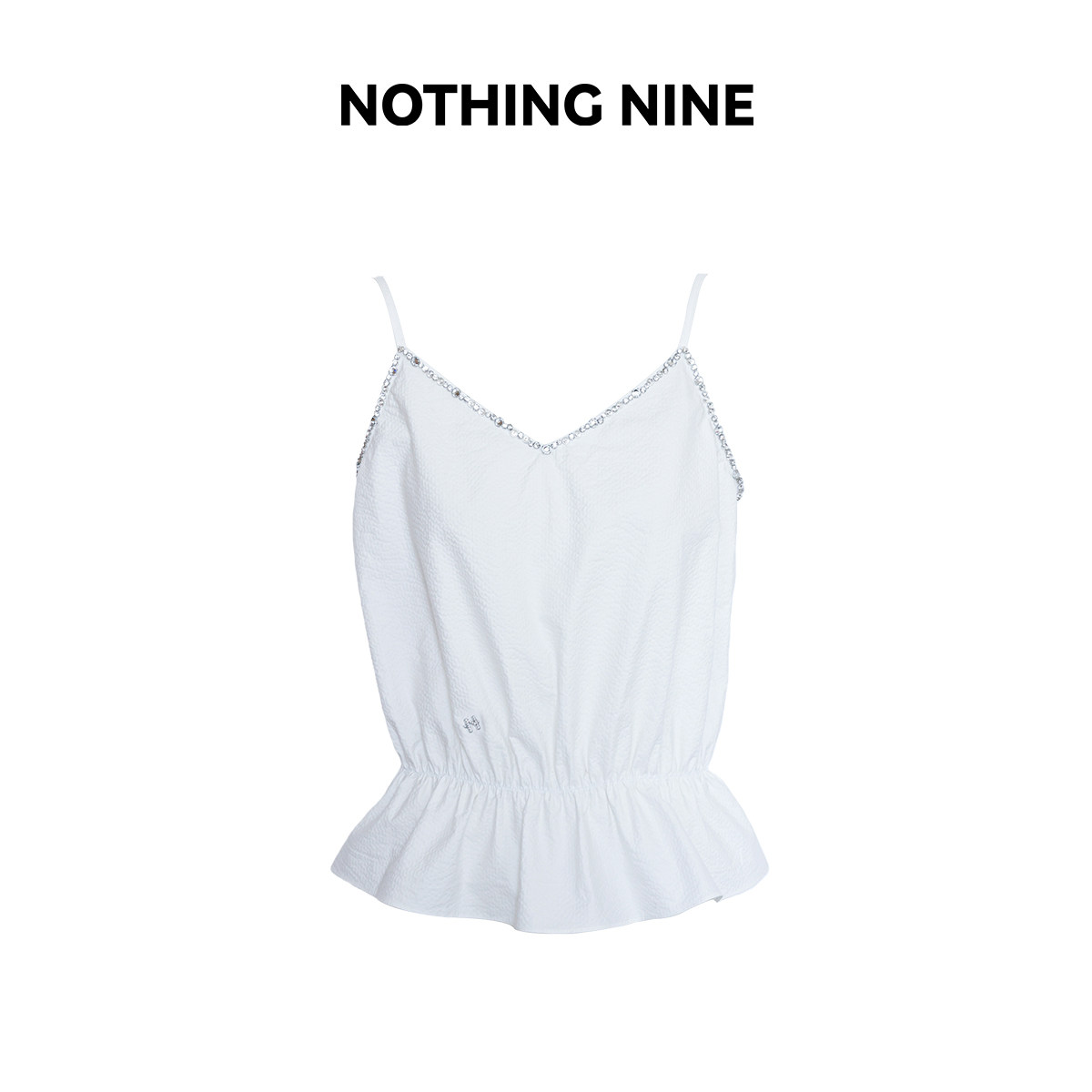 NOTHING NINE  芬奇手工钉钻吊带上衣