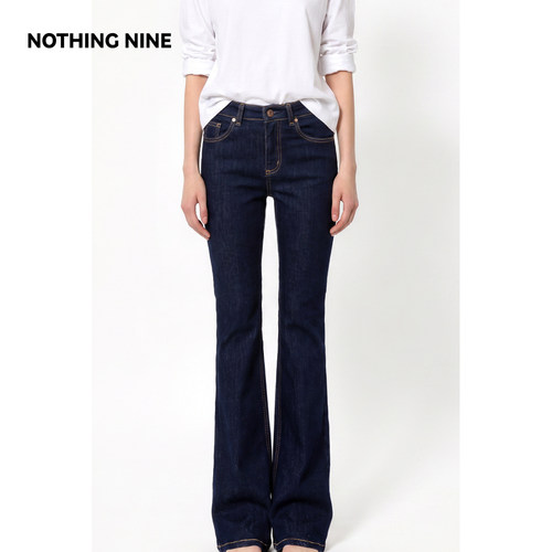 NOTHING NINE 超模黑蓝牛仔裤
