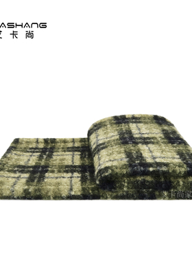 现代轻奢样板间绿色床尾毯儿童男孩房搭毯酒店民宿床旗床尾巾搭巾