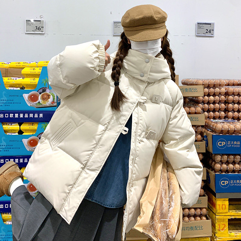 现货2025冬季新品短款牛角扣棉服外套137-8007-P165-控258,女装棉衣/棉服,浙宝137