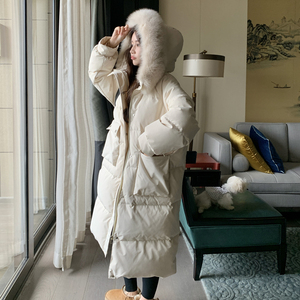 现货 冬装新款 长款毛领棉服外套 137-8020-P195-控298图片