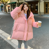 现货2025冬季新品短款织带棉服外套137-8005-P165-控258，女装棉衣/棉服，浙宝137