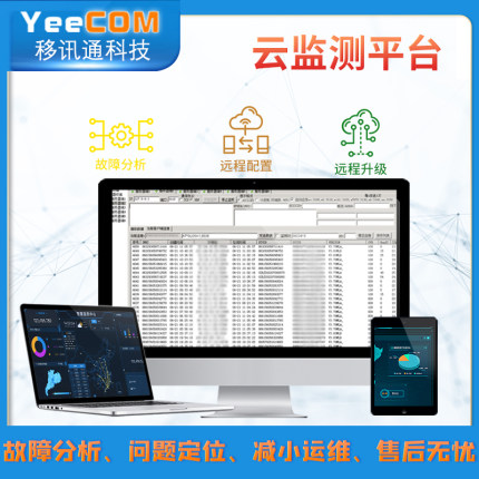 YeeC工OM业4G透传DTU模块485串口232采集物联网MQTT导轨外壳CAT1