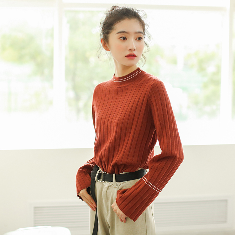 Korean version of autumn and winter new bottoming sweater women's long sleeve Korean sweater