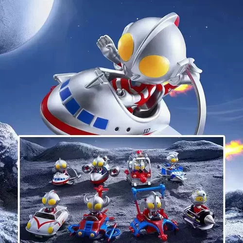 正版玩乐主义奥特曼三弹代宇宙赛车盲盒Q版公仔摆件快乐时光礼物