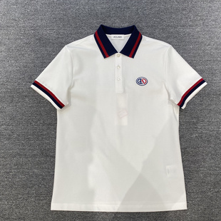 字母logo刺绣Polo衫 25春夏AOLAMA男Polo衫 饰经典 奥拉玛时尚 彩条装
