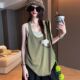 夏季 宽松休闲百搭设计感背心 T恤女夏百搭新款 背心时尚 假两件无袖