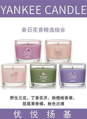 美国进口扬杨洋基YANKEECANDLE浮光烛votive组合set试香小蜡烛